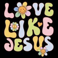 Groovy Love Like Jesus Religious God Christian City Backpack