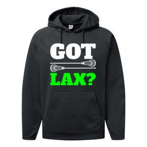 Got Lax Lacrosse Performance Fleece Hoodie