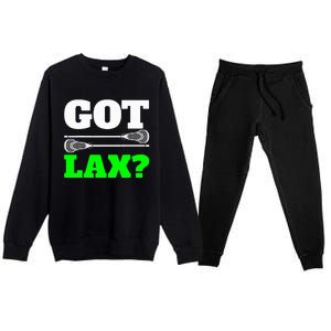 Got Lax Lacrosse Premium Crewneck Sweatsuit Set