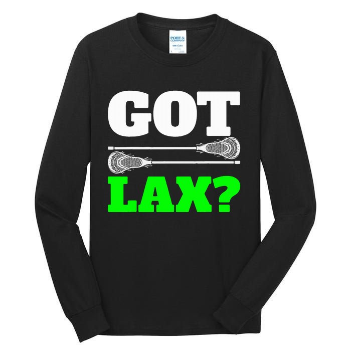 Got Lax Lacrosse Tall Long Sleeve T-Shirt