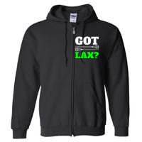 Got Lax Lacrosse Full Zip Hoodie