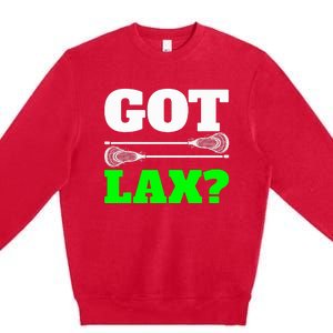 Got Lax Lacrosse Premium Crewneck Sweatshirt