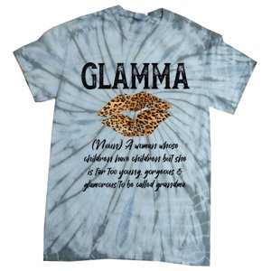 Glamma Leopard Lips Kiss GlamMa Description Mother's Day Tie-Dye T-Shirt