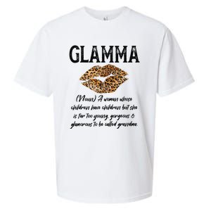 Glamma Leopard Lips Kiss GlamMa Description Mother's Day Sueded Cloud Jersey T-Shirt