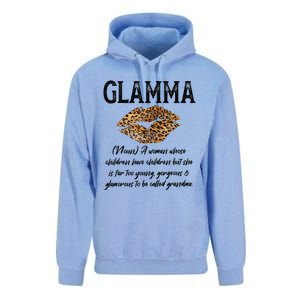 Glamma Leopard Lips Kiss GlamMa Description Mother's Day Unisex Surf Hoodie