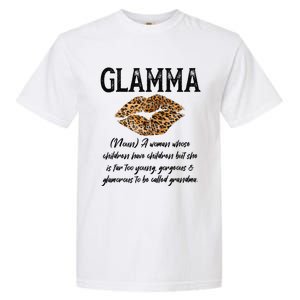 Glamma Leopard Lips Kiss GlamMa Description Mother's Day Garment-Dyed Heavyweight T-Shirt