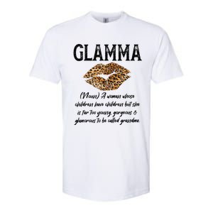 Glamma Leopard Lips Kiss GlamMa Description Mother's Day Softstyle CVC T-Shirt