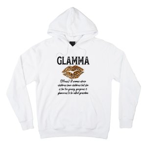 Glamma Leopard Lips Kiss GlamMa Description Mother's Day Hoodie