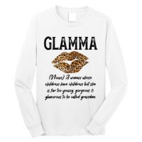 Glamma Leopard Lips Kiss GlamMa Description Mother's Day Long Sleeve Shirt