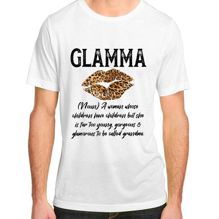 Glamma Leopard Lips Kiss GlamMa Description Mother's Day Adult ChromaSoft Performance T-Shirt