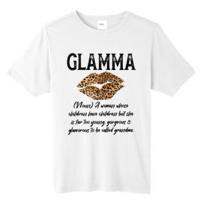 Glamma Leopard Lips Kiss GlamMa Description Mother's Day Tall Fusion ChromaSoft Performance T-Shirt