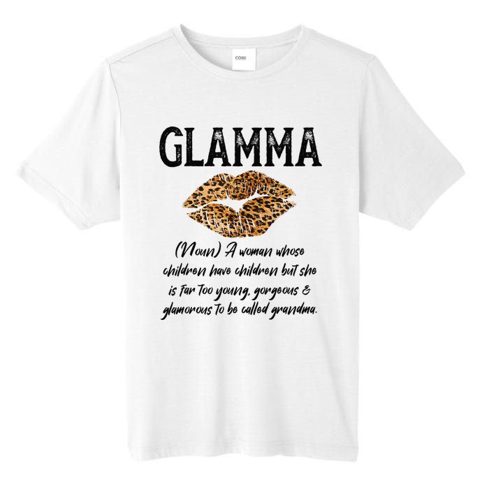 Glamma Leopard Lips Kiss GlamMa Description Mother's Day Tall Fusion ChromaSoft Performance T-Shirt