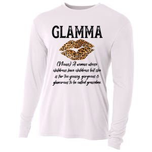 Glamma Leopard Lips Kiss GlamMa Description Mother's Day Cooling Performance Long Sleeve Crew