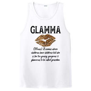 Glamma Leopard Lips Kiss GlamMa Description Mother's Day PosiCharge Competitor Tank