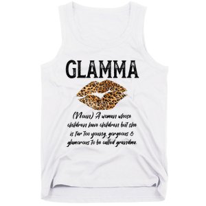 Glamma Leopard Lips Kiss GlamMa Description Mother's Day Tank Top