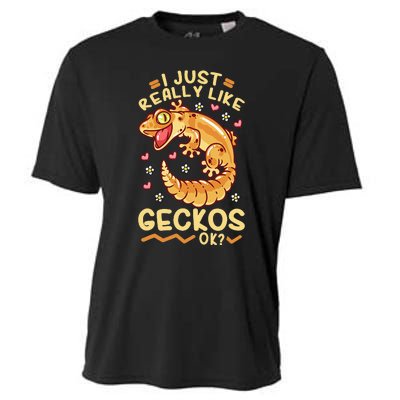 Gecko Lizard Leopard Geckos Terraristic Cooling Performance Crew T-Shirt