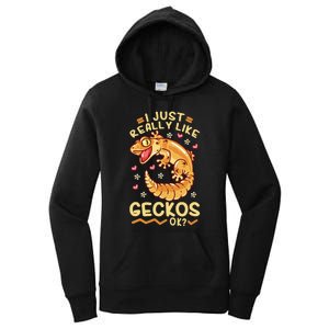 Gecko Lizard Leopard Geckos Terraristic Women's Pullover Hoodie