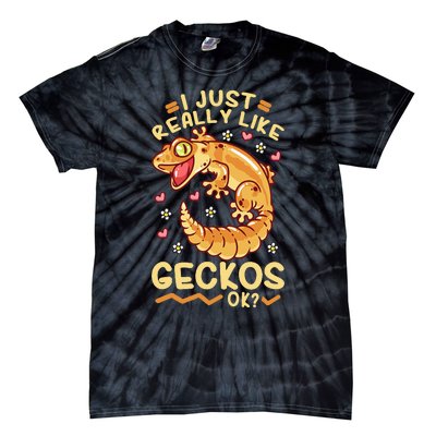 Gecko Lizard Leopard Geckos Terraristic Tie-Dye T-Shirt