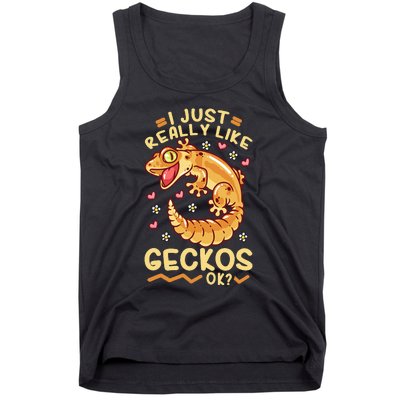 Gecko Lizard Leopard Geckos Terraristic Tank Top