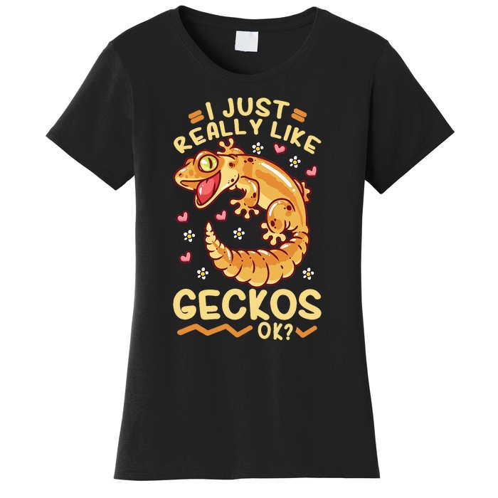 Gecko Lizard Leopard Geckos Terraristic Women's T-Shirt