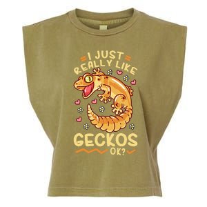 Gecko Lizard Leopard Geckos Terraristic Garment-Dyed Women's Muscle Tee