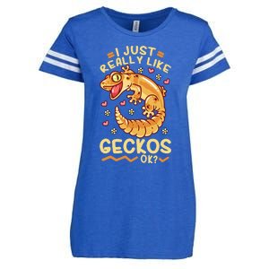 Gecko Lizard Leopard Geckos Terraristic Enza Ladies Jersey Football T-Shirt