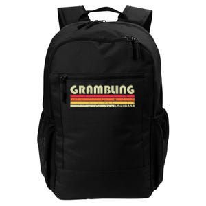 Grambling La Louisiana Funny City Home Roots Gift Retro 80s Daily Commute Backpack