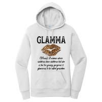 Glamma Leopard Lips Kiss GlamMa Description Mother's Day Women's Pullover Hoodie