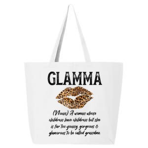 Glamma Leopard Lips Kiss GlamMa Description Mother's Day 25L Jumbo Tote