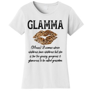 Glamma Leopard Lips Kiss GlamMa Description Mother's Day Women's T-Shirt