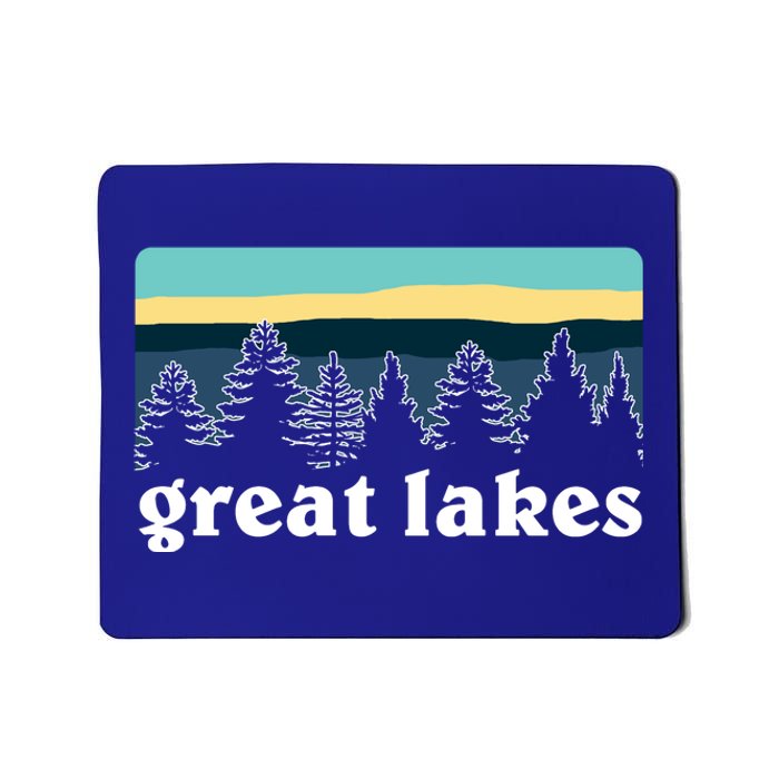 Great Lakes Lake Life Sunset Pine Tree Forest Gift Mousepad