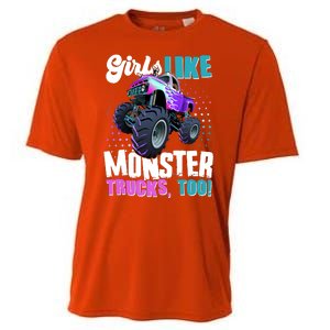 Girls Like Monster Trucks Too! Cooling Performance Crew T-Shirt