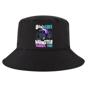 Girls Like Monster Trucks Too! Cool Comfort Performance Bucket Hat