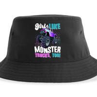 Girls Like Monster Trucks Too! Sustainable Bucket Hat