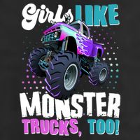 Girls Like Monster Trucks Too! Trucker Hat