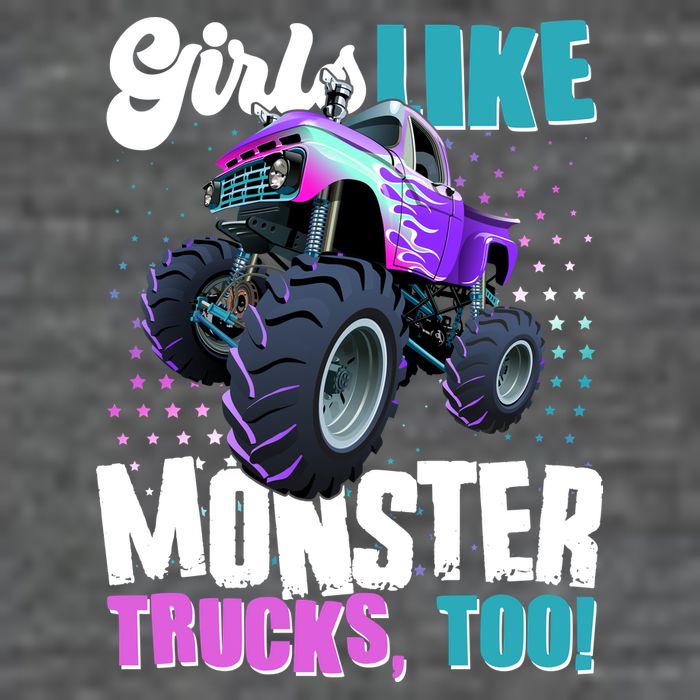 Girls Like Monster Trucks Too! Wool Snapback Cap