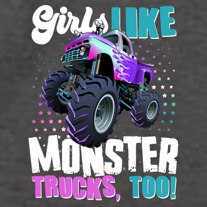 Girls Like Monster Trucks Too! Vector Backpack