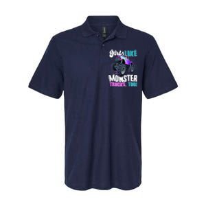 Girls Like Monster Trucks Too! Softstyle Adult Sport Polo