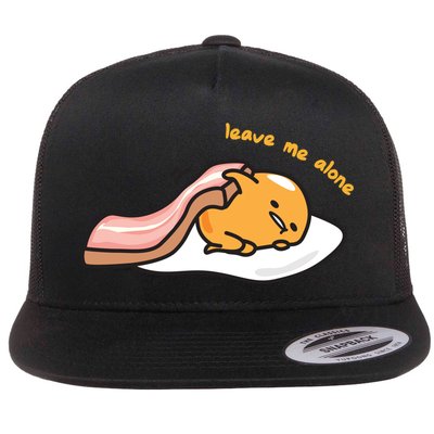 Gudetama Leave Me Alone Bacon Blanket Gift Flat Bill Trucker Hat