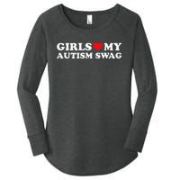 Girl Love My Autism Swag Women's Perfect Tri Tunic Long Sleeve Shirt