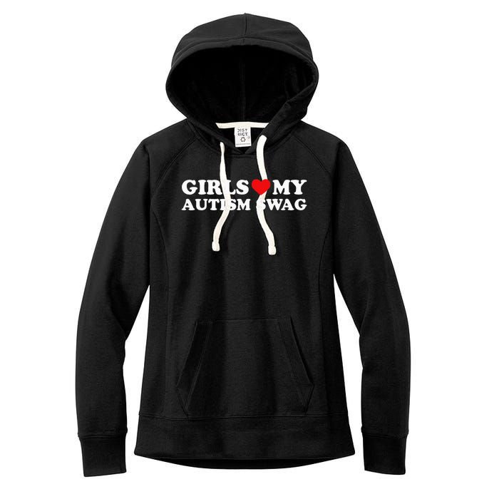 Girl Love My Autism Swag Women's Fleece Hoodie