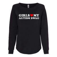 Girl Love My Autism Swag Womens California Wash Sweatshirt