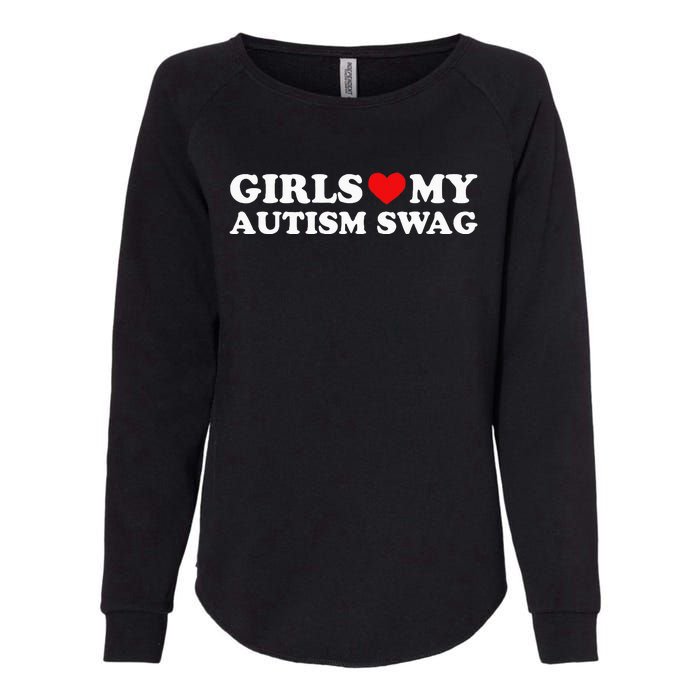 Girl Love My Autism Swag Womens California Wash Sweatshirt