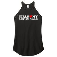 Girl Love My Autism Swag Women's Perfect Tri Rocker Tank