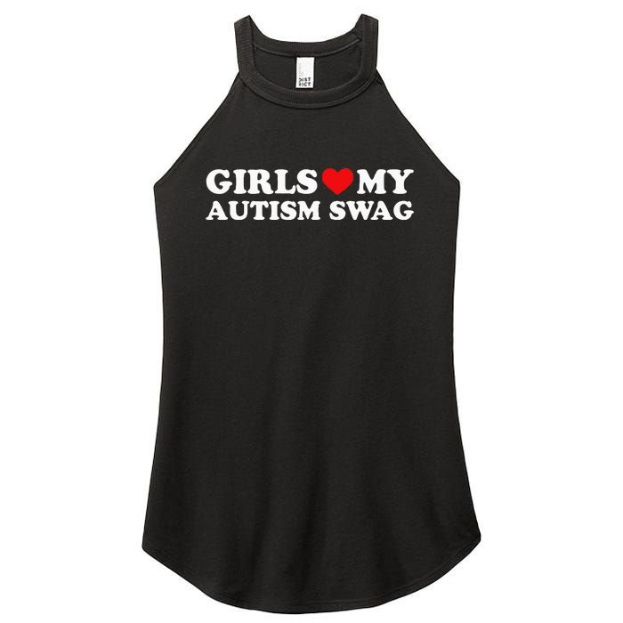 Girl Love My Autism Swag Women's Perfect Tri Rocker Tank