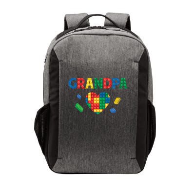 Grandpa Lover Master Builder Building Bricks Blocks Family Vector Backpack