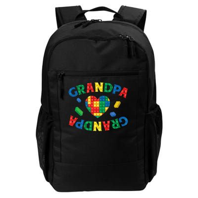 Grandpa Lover Master Builder Building Blocks Family Matching Daily Commute Backpack