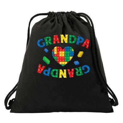 Grandpa Lover Master Builder Building Blocks Family Matching Drawstring Bag