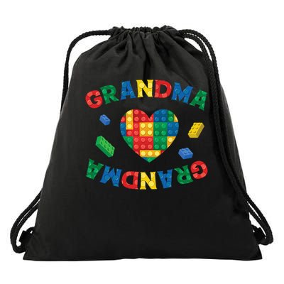 Grandma Lover Master Builder Building Blocks Family Matching Drawstring Bag