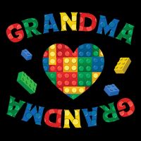 Grandma Lover Master Builder Building Blocks Family Matching 16 in Basic Backpack